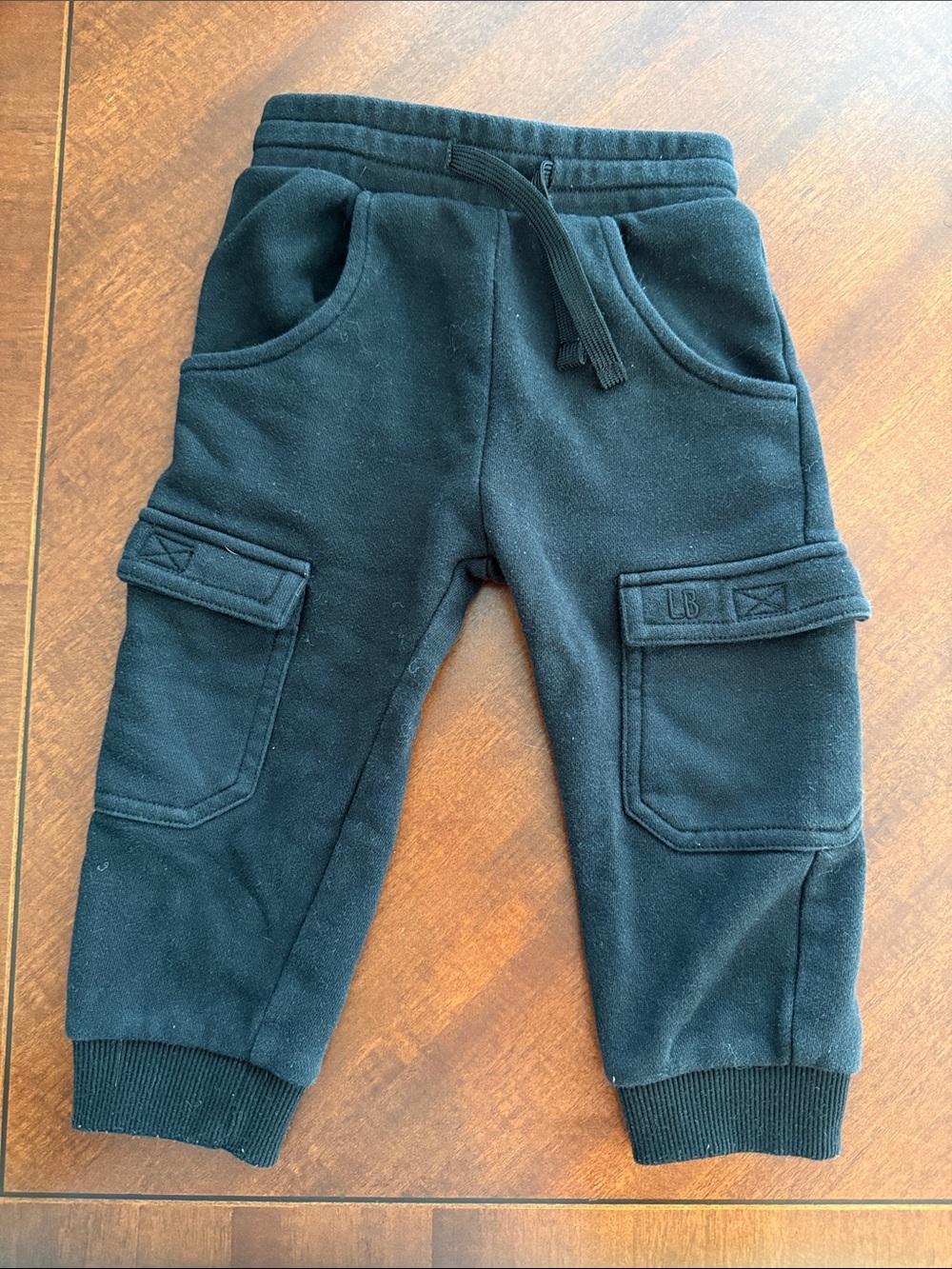 Little Bipsy black cargo jogger